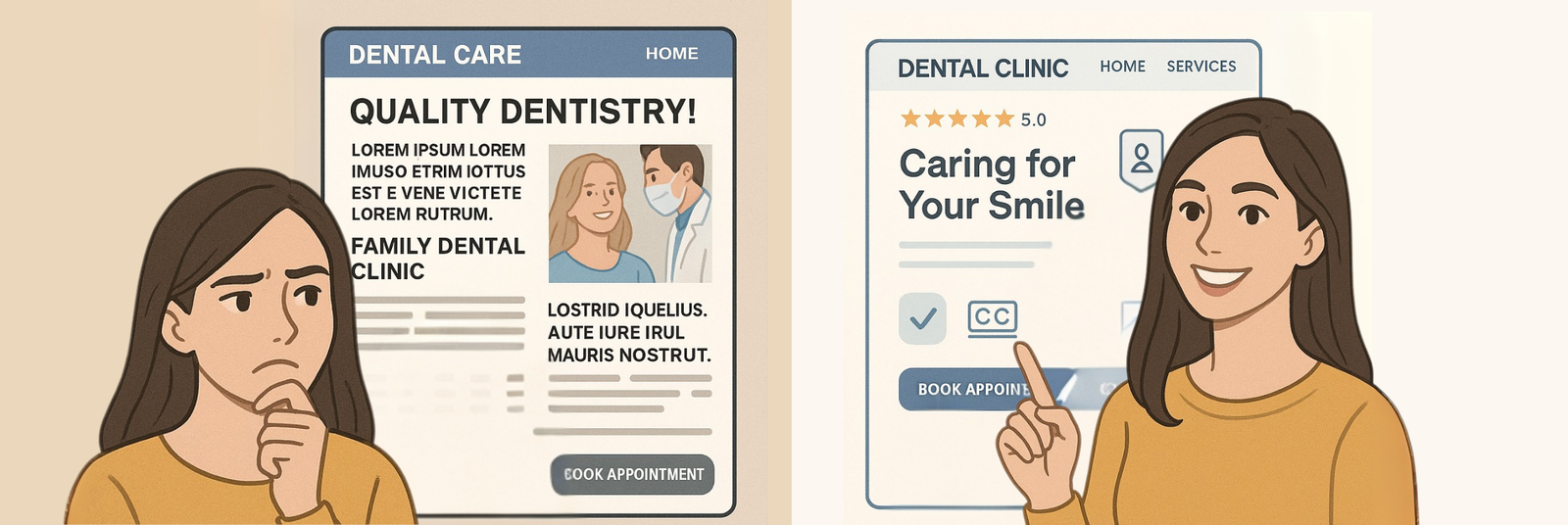 5. Lack of Trust Signals and Modern Design (Hurting Your Credibility)