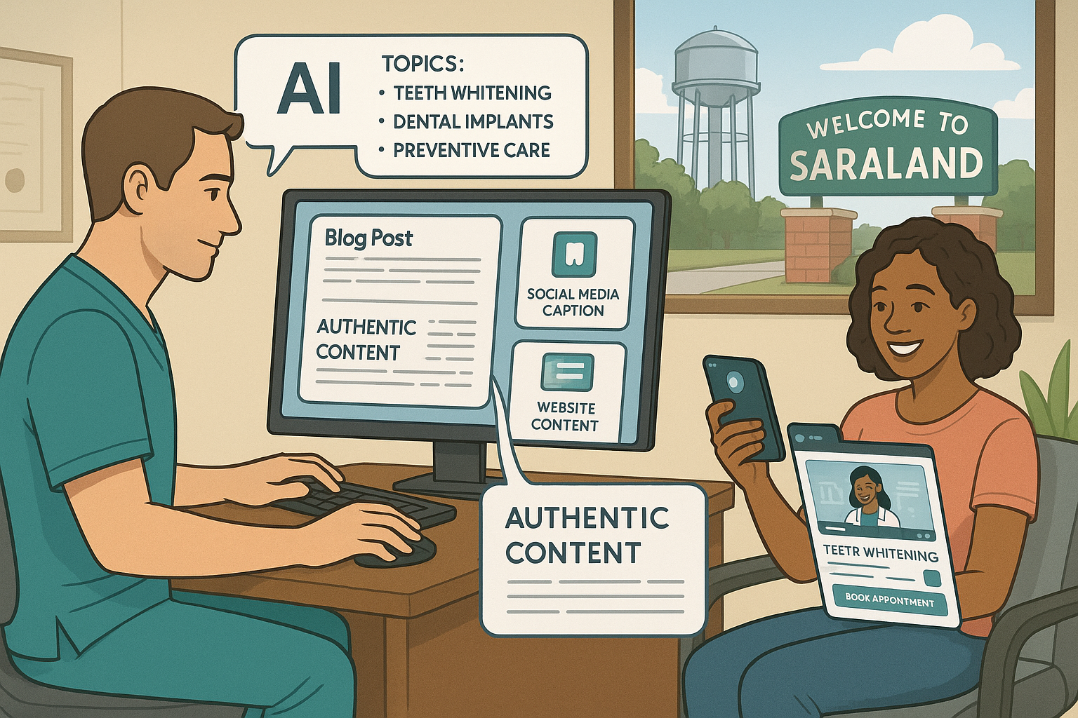 AI Content in Dentistry Saraland: Save Time & Stay Authentic