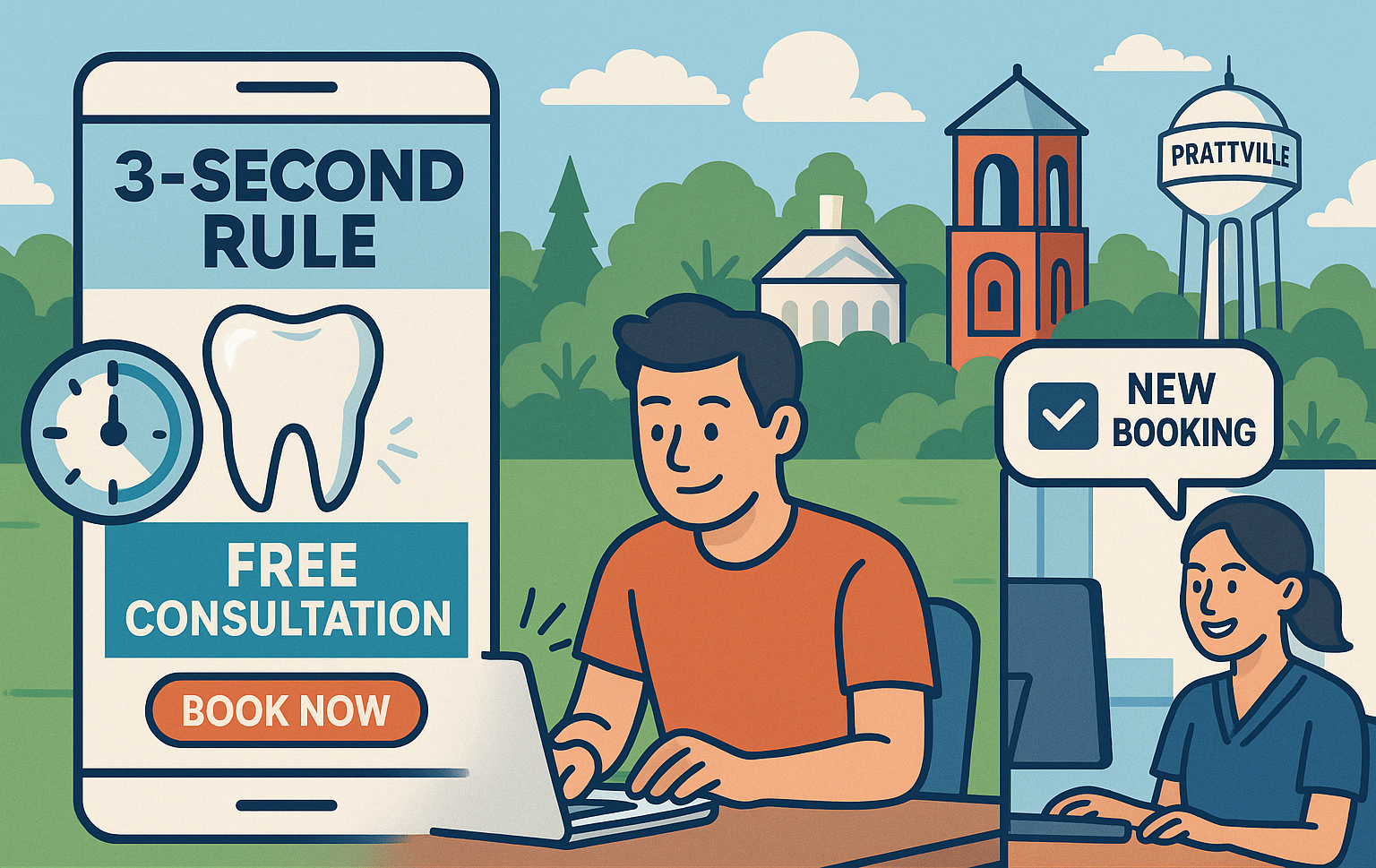 3-Second Rule in Prattville Dental Marketing for Growth