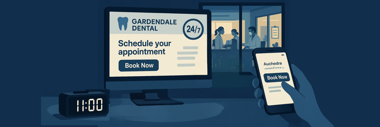 24/7 Patient Booking – Book Patients While You Sleep