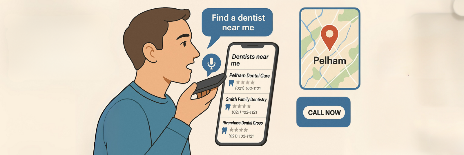 Voice Search A New Way Pelham Patients Ask for Dentists
